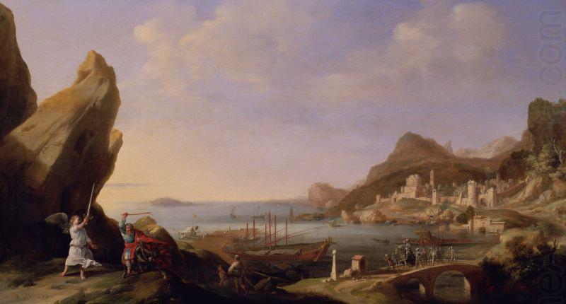 Bartholomeus Breenbergh Coastal Landscape with Balaam and the Ass china oil painting image